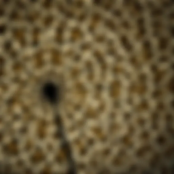 Close-up of leopard print pattern on a stylish umbrella