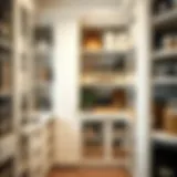 Elegant pantry organization with labels