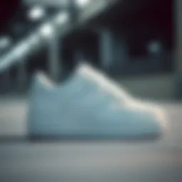 An elegant display of the Nike Air Force 1 Canvas showcasing its minimalist design