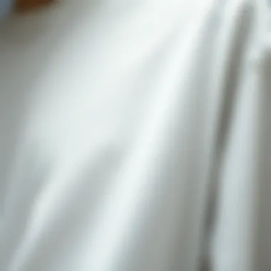 A close-up of the fabric texture of an oversized tee.