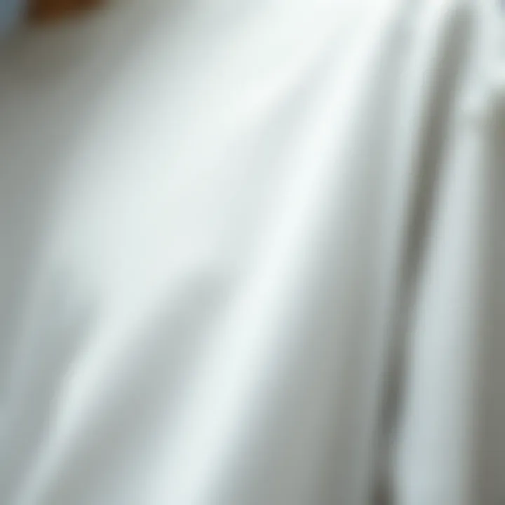 A close-up of the fabric texture of an oversized tee.