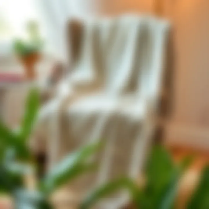 A Touch of Warmth: The Cozy Love Letter Blanket Cozy love letter blanket draped over a chair