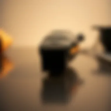 Close-up of a Precision Trimmer Close-up of a precision trimmer showcasing its detailed features on a sleek surface