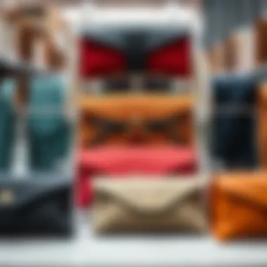 Diverse Designs of Reading Glasses Pouches Variety of designs for reading glasses pouches on display