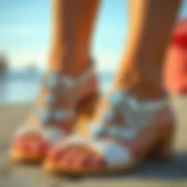 Summer Chic: Fashion-Forward Rhinestone Sandals Fashion-forward rhinestone sandals perfect for summer