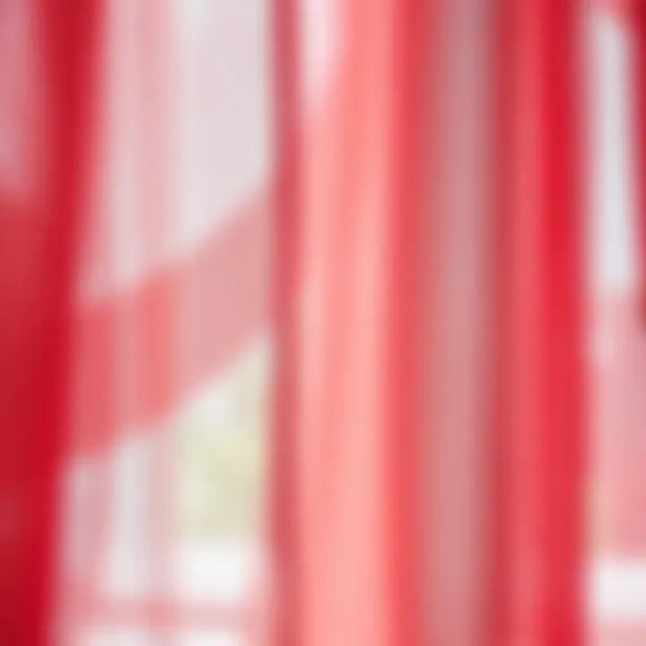 Intricate Texture of Rose Sheer Fabric Close-up of the texture of rose sheer fabric