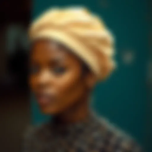 Satin cap enhancing natural hair care