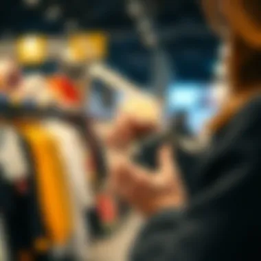 Choosing the Perfect Cord Organizer Bag A person selecting a cord organizer bag that matches their style.