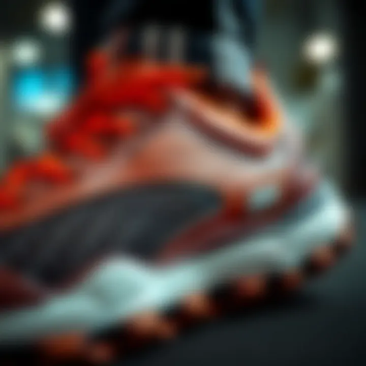 Close-up of advanced materials used in Sketchers shoes