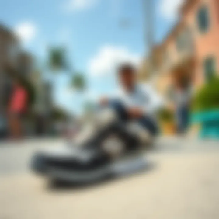 Diverse lifestyle scenes featuring Sketchers in everyday wear