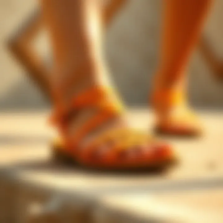 The Aesthetic Appeal and Functionality of Apricot Color Sandals Summary