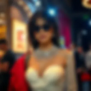 Showcasing Crystal Waist Chain Fashion A stylish individual showcasing a crystal waist chain in a fashionable setting