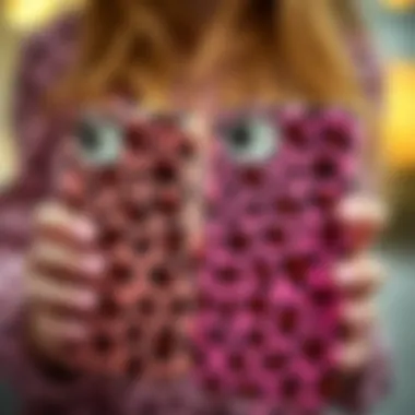 Modern Trends in Phone Case Fashion A side-by-side comparison of traditional and pink cheetah print phone cases highlighting modern trends
