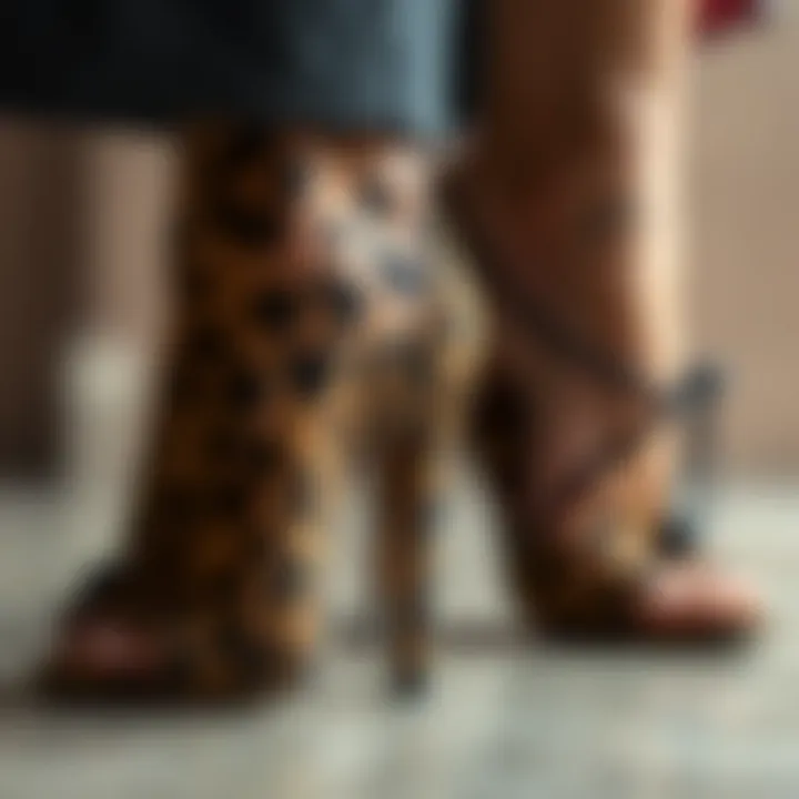 Leopard Print Craftsmanship Close-up of leopard print texture highlighting craftsmanship