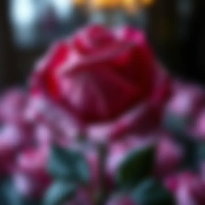 Artistic Interpretation of the Galaxy Rose An artistic interpretation of the Galaxy Rose, emphasizing its symbolic significance in a cultural context.