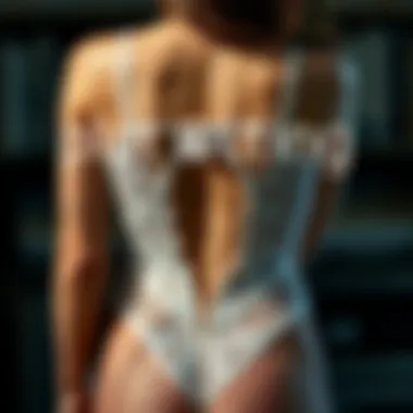 Innovative Design: The Art of Cut in Lingerie Innovative cut displaying the back view of lingerie