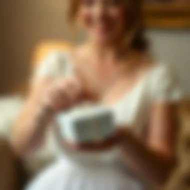 The Joy of Receiving a Thoughtful Gift Bridesmaid receiving a thoughtful gift