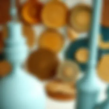 Artistic display of woven circle placemats in different designs