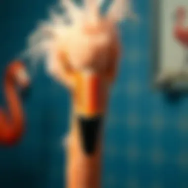 Notable The Chic Intersection of Feather, Flamingo, and Facial Razors in Personal Grooming