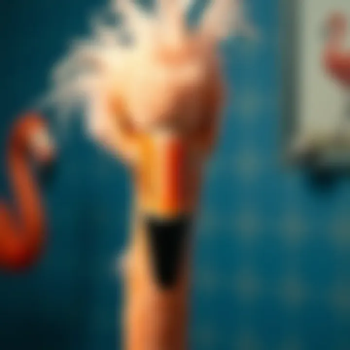 Notable The Chic Intersection of Feather, Flamingo, and Facial Razors in Personal Grooming