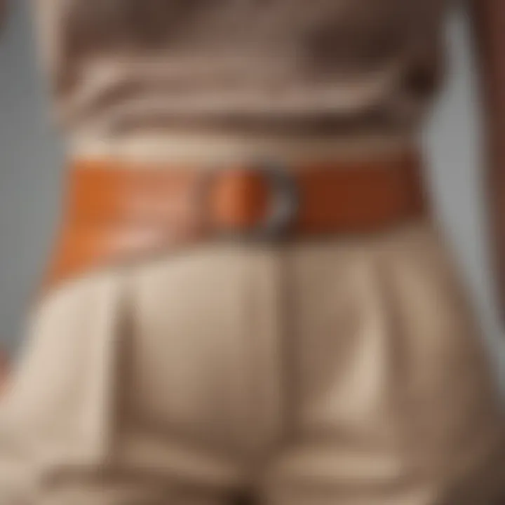 Sustainable materials used in cinch waist belts