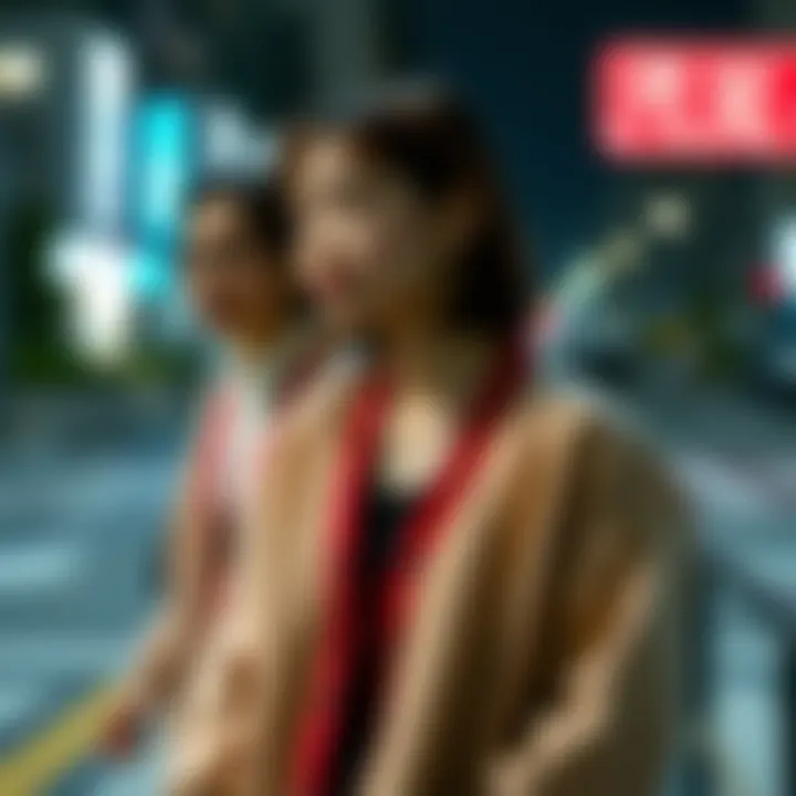A dynamic representation of cardigans influenced by K-pop culture
