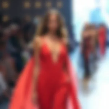 Cultural Significance of the Deep V Jumpsuit Cultural representation of the deep V jumpsuit in a fashion show