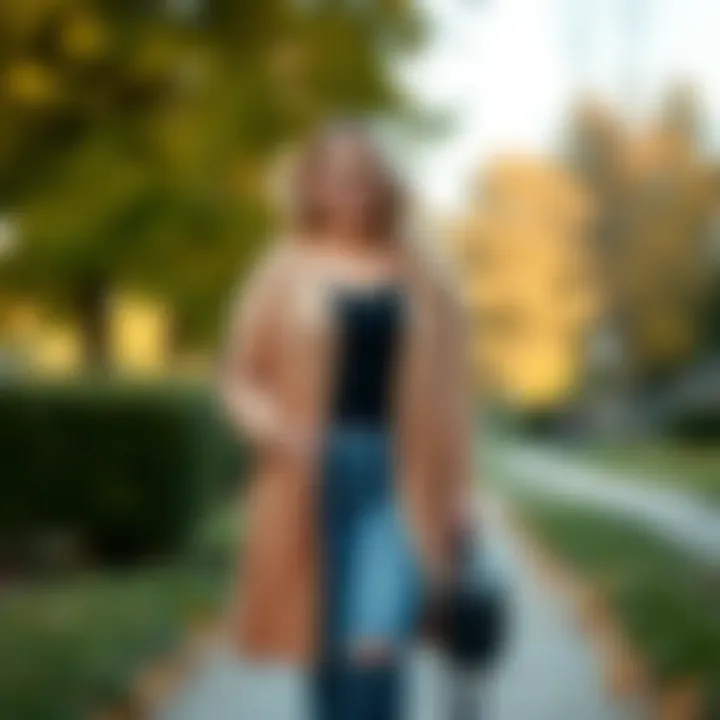 Casual Days in Plus Size Camel Cardigans Casual outfit featuring a plus size camel cardigan in a park