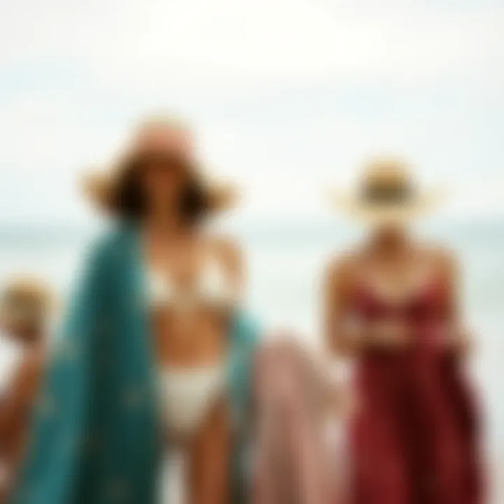 A comparison of sustainable materials used in contemporary beachwear.