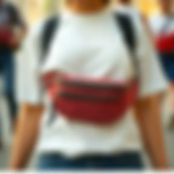 Diverse Styles of Fanny Packs A collection of various fanny pack styles showcasing modern aesthetics