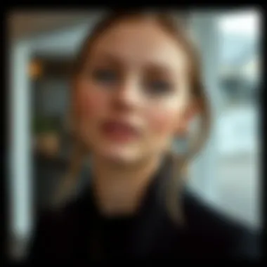 Stylish septum hoop in contemporary fashion setting