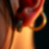 Intricate design of a septum hoop showcasing craftsmanship