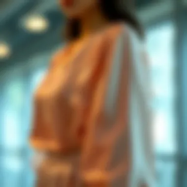 Modern Applications of Sheer Satin Contemporary garment design featuring sheer satin elements