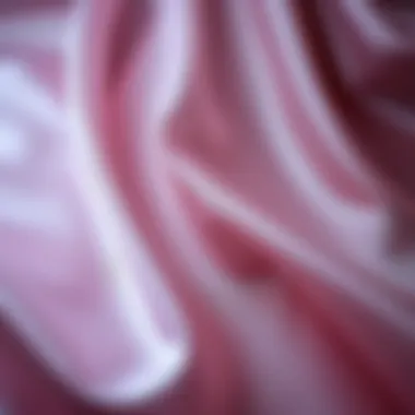 Fluid Movement of Sheer Satin Elegant draping of sheer satin showcasing its fluidity