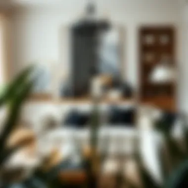 Chic Living Room Aesthetics A cozy living room adorned with stylish black and white cushion covers