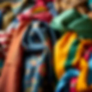 Diverse Fabrics for Head Wraps A vibrant display of various head wrap fabrics showcasing texture and color diversity.