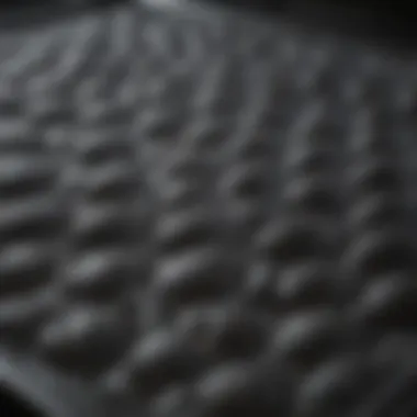 Close-up view of a non-stick oven liner showcasing its texture