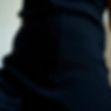 Fabric and Texture Exploration Close-up of fabric details on a skin-tight jumpsuit