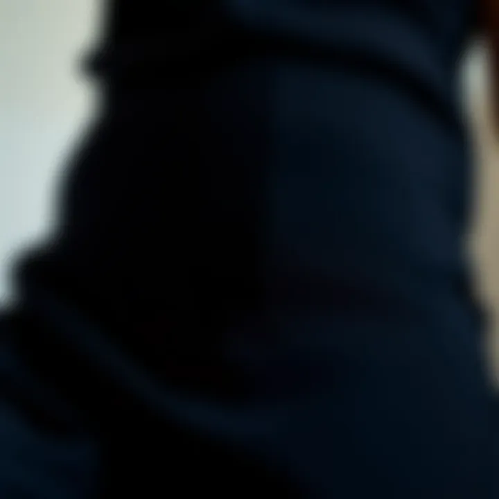 Fabric and Texture Exploration Close-up of fabric details on a skin-tight jumpsuit