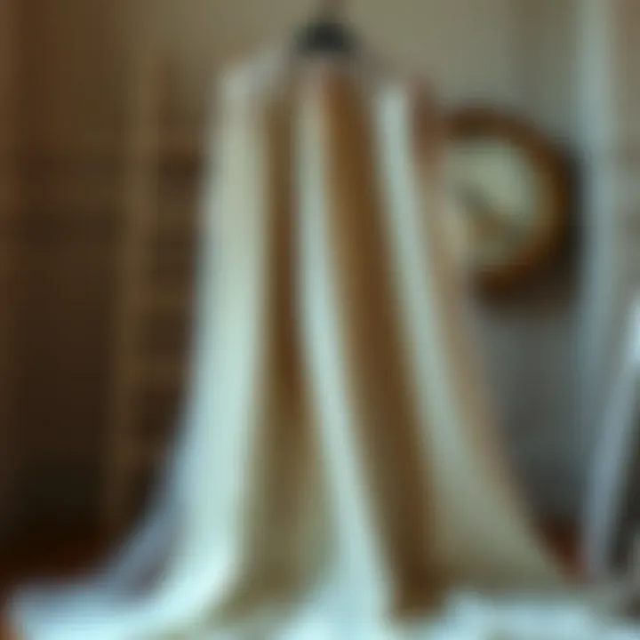 Elegant wedding cloak draped over a vintage chair