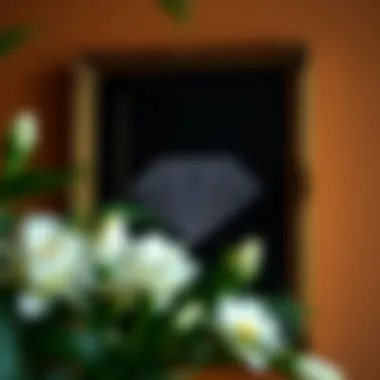 A completed diamond dotting artwork displayed in an elegant frame.