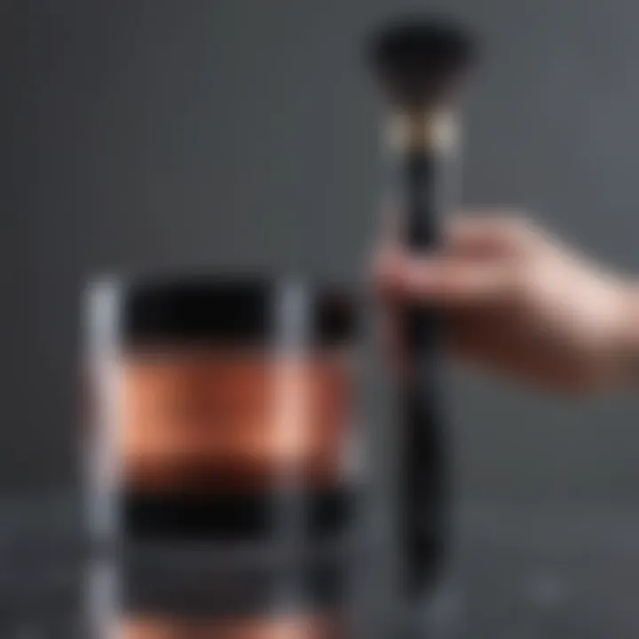 Innovative electric makeup brush cleaner in action