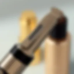 Close-up of an elegant eyebrow trimmer showcasing its design