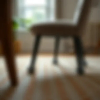 Installing Felt Protectors on Chair Legs Installation of felt protectors on chair legs