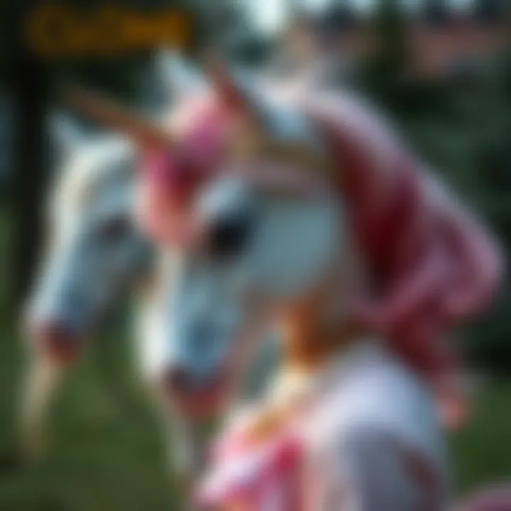 Cultural Significance of Unicorns A whimsical illustration depicting the cultural significance of unicorn motifs