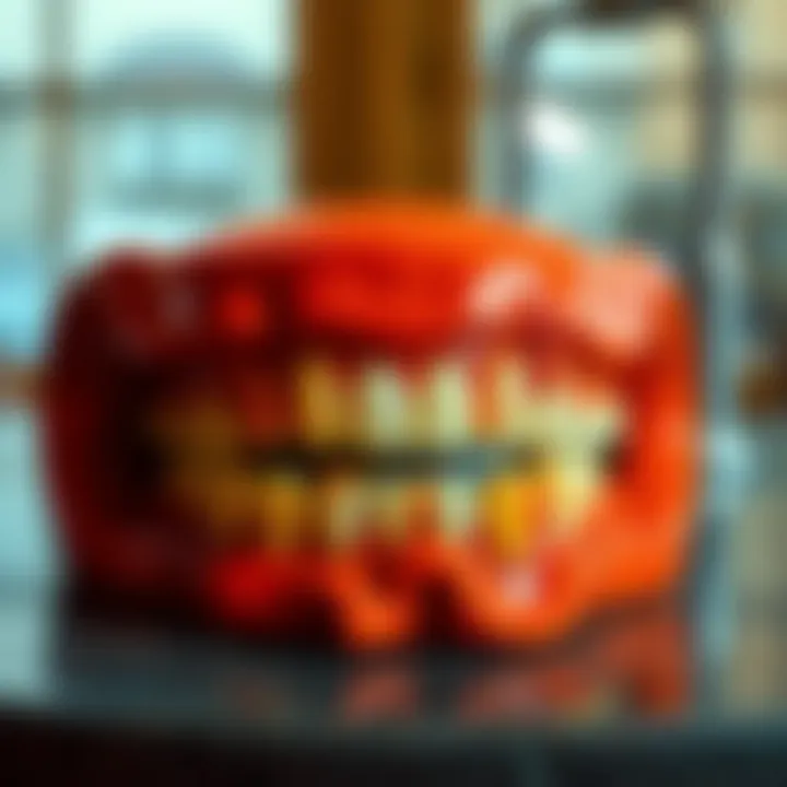 A Taste of Nostalgia: Vintage Vampire Grillz Vintage vampire grillz displayed in a stylish setting