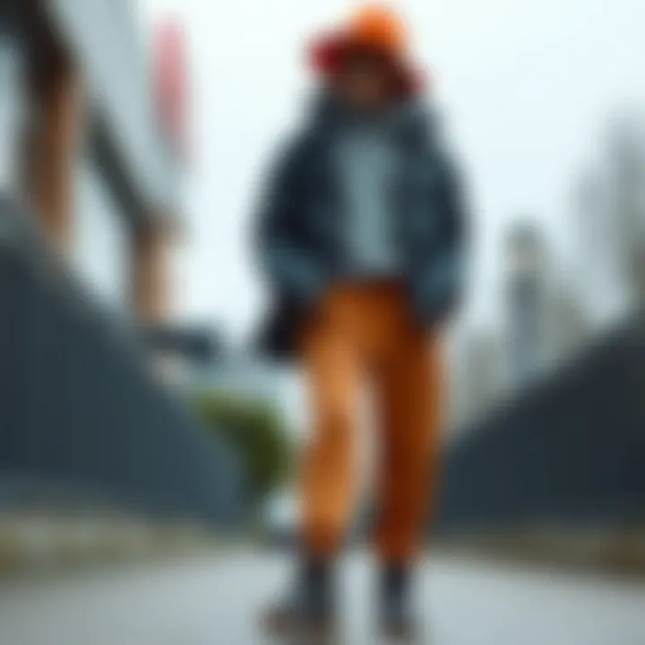 Trendy Ensemble Featuring Winter Jogger Pants Fashionable outfit with winter jogger pants paired with trendy accessories