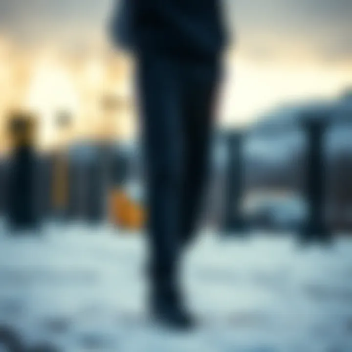 Sustainability in Winter Jogger Pants Fashion Sustainable fashion elements displayed with winter jogger pants