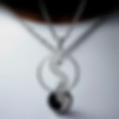Yin Yang Necklace: A Contemporary Fashion Statement Stylish yin yang necklace worn as a fashion statement