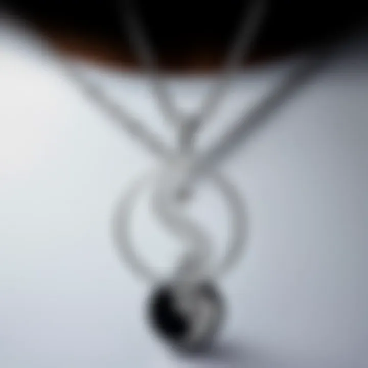 Yin Yang Necklace: A Contemporary Fashion Statement Stylish yin yang necklace worn as a fashion statement